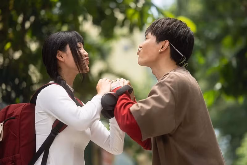 A scene from Nha ba toi mot phong (A room called home), the film that ranks second in box-office revenue during the Tet 2026 film season.