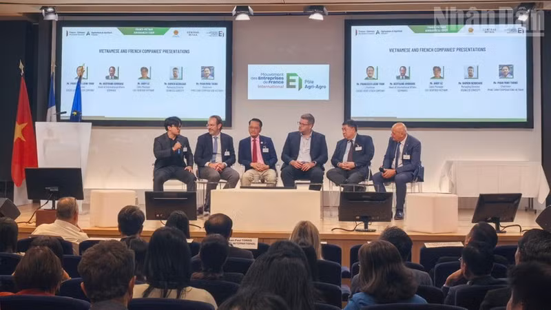 At a B2B business networking session within the forum. (Photo: NDO)