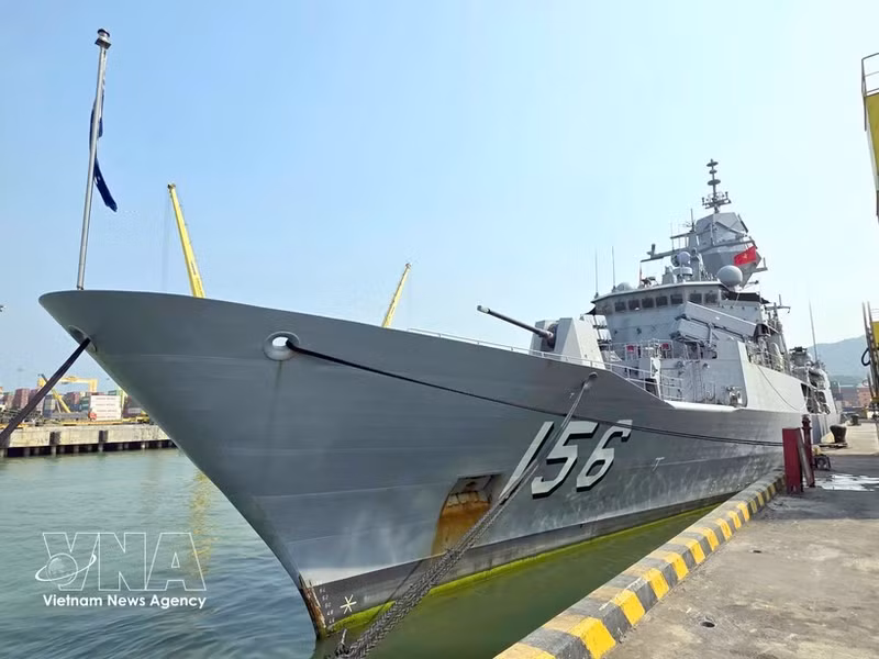 Australian navy ship visits Da Nang (Photo: VNA)