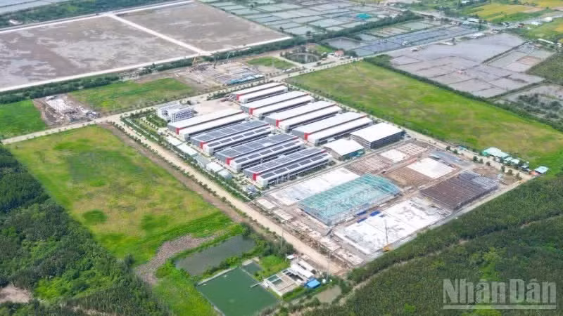 An aerial view of Gia Thuan 1 Industrial Cluster (Gia Thuan Commune, Dong Thap Province).