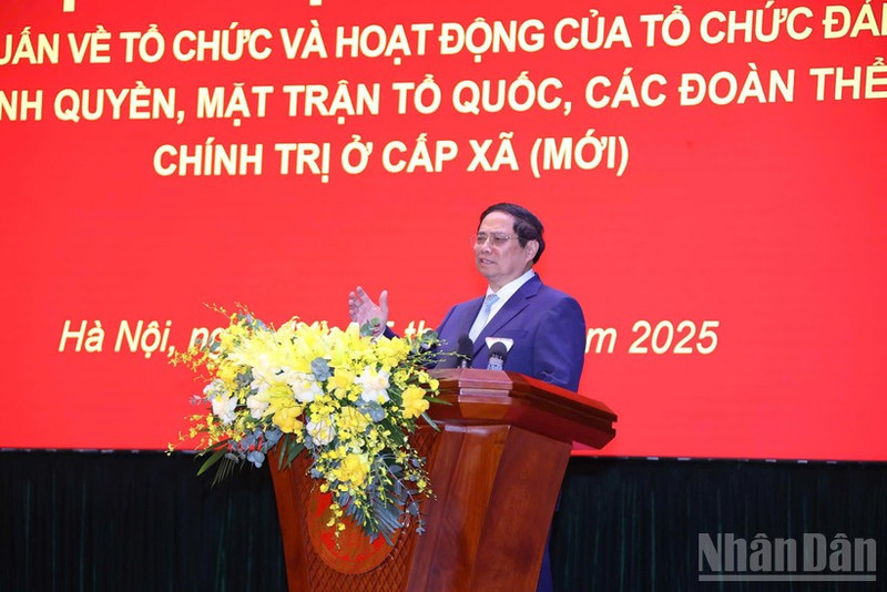 Prime Minister Pham Minh Chinh at the national training conference (Photo: NDO)