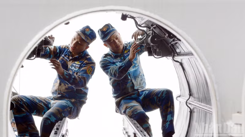 Technical maintenance activities during the weekly technical day.