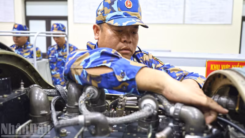 Regular inspection and preservation of ammunition at Station A4, Brigade 170.