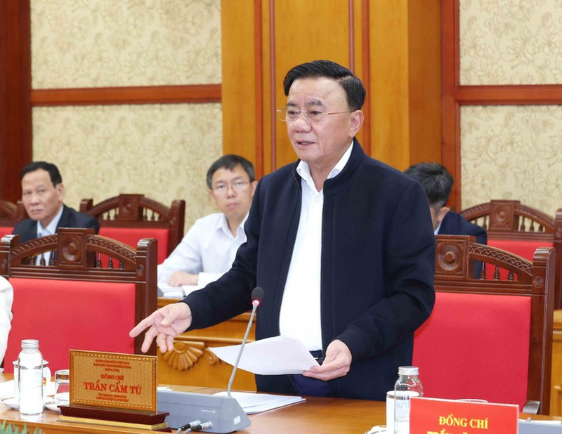 Politburo member and permanent member of the Party Central Committee’s Secretariat Tran Cam Tu. (Photo: VNA)