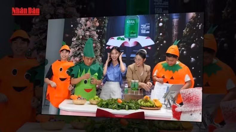 Miss Thuy Tien, Hang Du Muc and Quang Linh Vlogs recently sanctioned by the authorities for livestream sales promoting counterfeit products. (Photo: nhandan.vn)