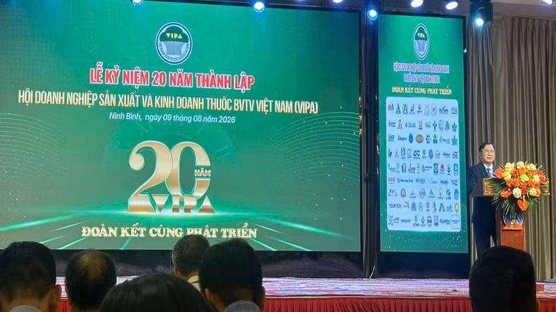 VIPA Chairman Nguyen Van Son speaks at the ceremony. (Photo: ANH THU)
