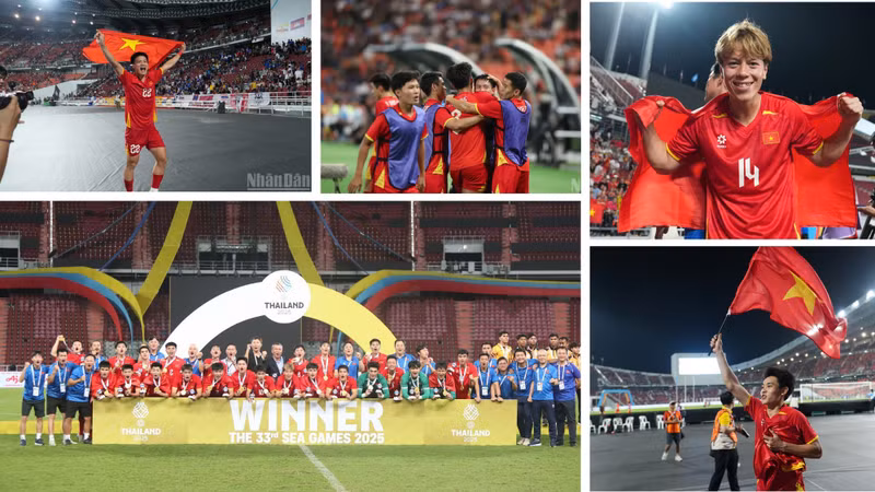 The Vietnamese football achieved unexpected success in 2025. (Photo: NDO)