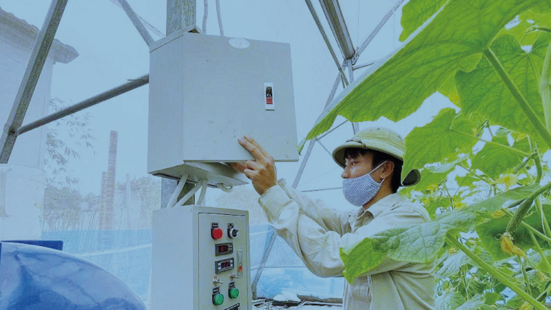 Hachi Viet Nam High-tech Joint Stock Company applies advanced technology in agricultural production. (Photo: NDO)