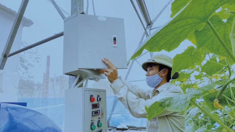 Hachi Viet Nam High-tech Joint Stock Company applies advanced technology in agricultural production. (Photo: NDO)