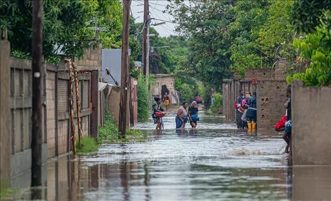 A flood-affected area in Maputo province, Mozambique on January 12. (Photo: THX/VNA)
