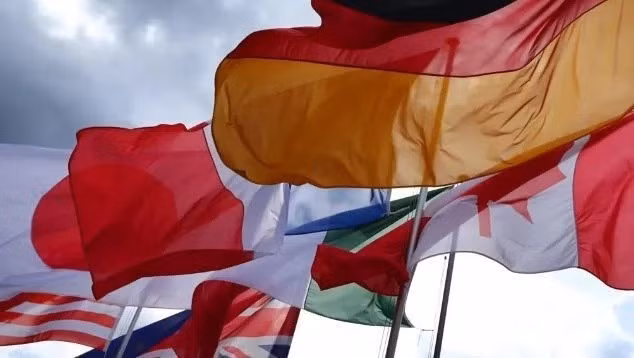 Flags of the G7 countries. (Photo: VNA)