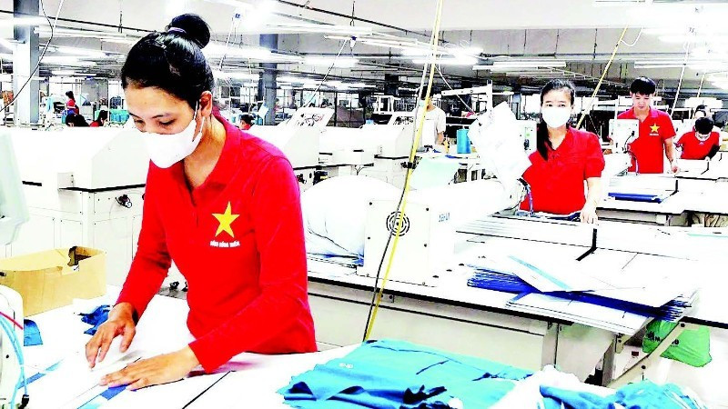 A workshop of Ha Quang Garment Factory.
