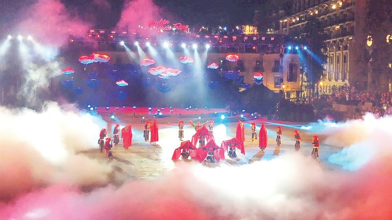 A large-scale live performance art programme in Sa Pa. (Photo: LU MAI)