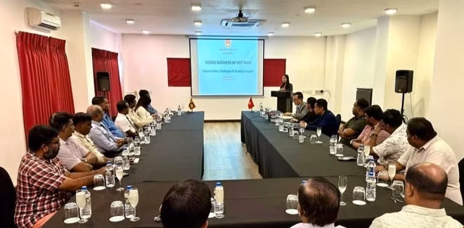 An overview of the business dialogue on November 18 (Source: Vietnamese Embassy in Sri Lanka)