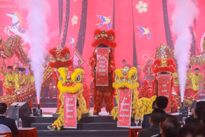 An art performance at the rehearsal. (Photo: VNA)