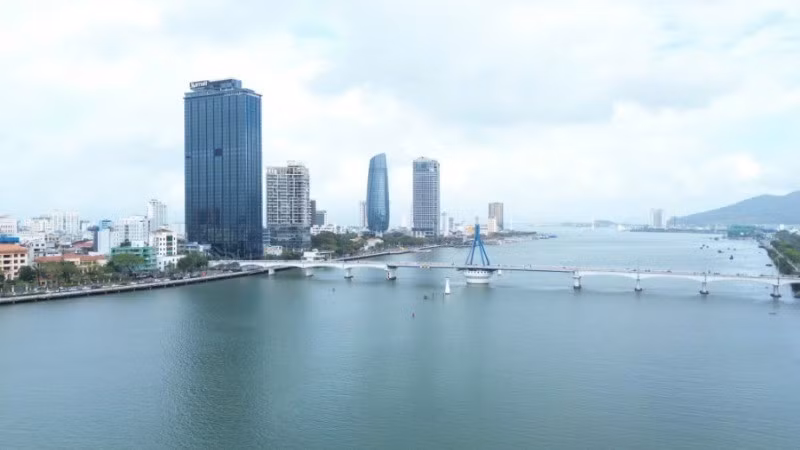 A corner of Da Nang City from above. (Photo: NDO)