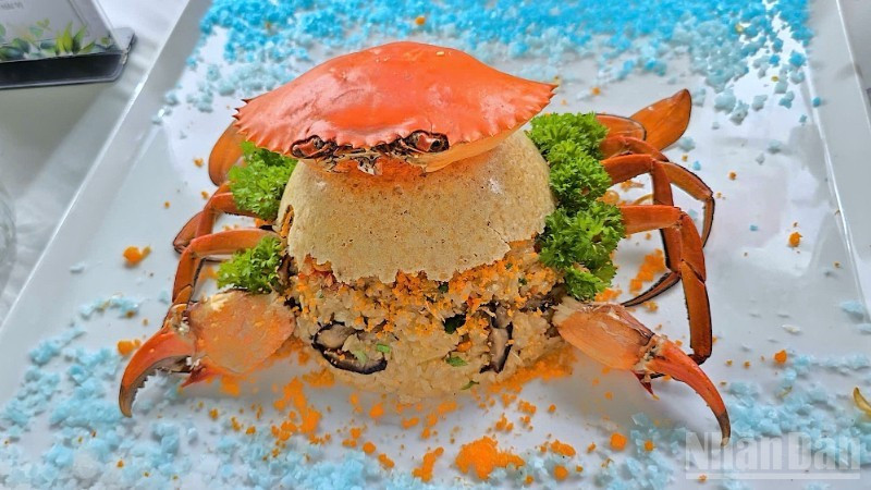 Delicious dishes are processed from Ca Mau crab. (Photo: NDO)