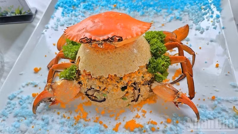 Delicious dishes are processed from Ca Mau crab. (Photo: NDO)