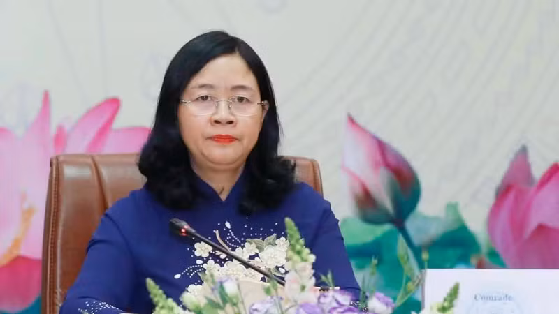 Bui Thi Minh Hoai, Politburo member, Secretary of the Party Central Committee and President of the VFF Central Committee (Photo: VNA)