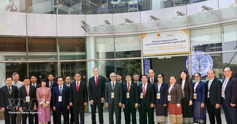 Participants in the opening of the Laos Executive Leadership Programme 2026 (Photo: VNA)