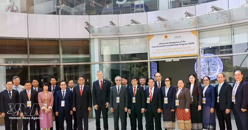 Participants in the opening of the Laos Executive Leadership Programme 2026 (Photo: VNA)