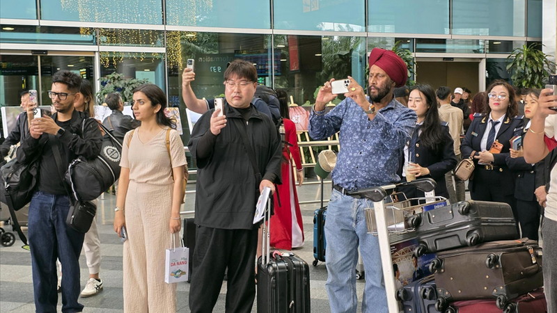 International passengers at Da Nang International Airport. (Photo: VNA)