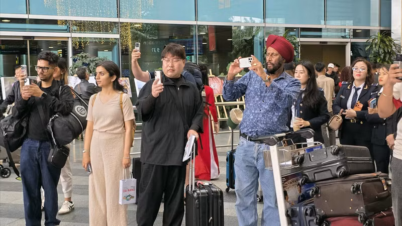 International passengers at Da Nang International Airport. (Photo: VNA)