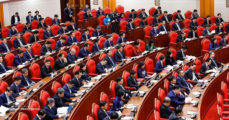 At the opening of the 14th Party Central Committee’s second plenum (Photo: VNA)