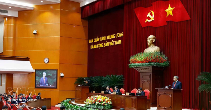 The second meeting of the 14th Party Central Committee opens in Ha Noi on March 23. (Photo: VNA)
