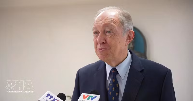 Andrey Tatarinov, former Russian Ambassador to Viet Nam and head of the judging panel (Photo: vNA)