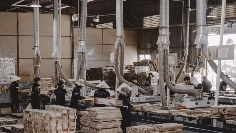 Wood production at Thien Loc Import-Export Company. (Photo: NDO)