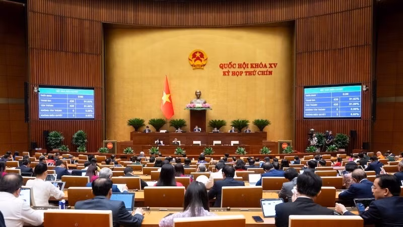 National Assembly adopts the revised Law on Science, Technology, and Innovation (Photo: nhandan.vn)