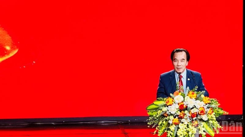 Dr. Ngo Sach Thuc, Member of the Presidium of the Viet Nam Fatherland Front Central Committee, Chairman of the Viet Nam Relief Association for Handicapped Children. (Photo: HNV)