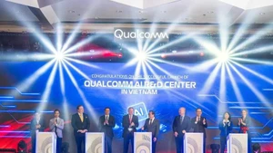 At the launch ceremony of the new Qualcomm AI R&D centre in Viet Nam on June 10 (Photo: VNA)