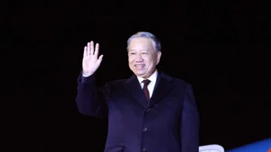 General Secretary of the Communist Party of Viet Nam Central Committee To Lam leaves Pyongyang, concluding his state visit to the Democratic People's Republic of Korea. (Photo: VNA)