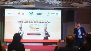 A project representative introduces the Chef Action Network initiative.