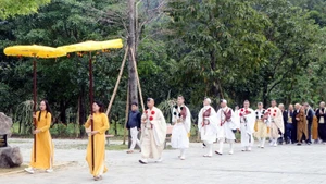 The Viet Nam – Japan Buddhist cultural exchange festival is held at the Tam Chuc National Tourist Complex in Ninh Binh province from November 15 to 16. (Photo: VNA)