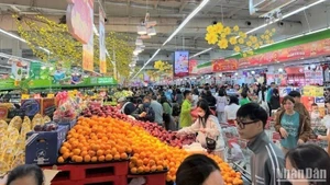 Consumers shop at GO! Big C supermarket. (Photo: MINH TRANG)