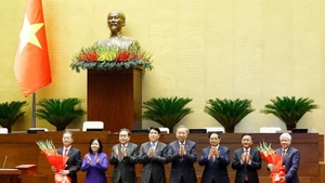 Nguyen Van Quang, a member of the Party Central Committee, is elected as Chief Justice of the Supreme People’s Court for the 2021–2026 tenure. (Photo: VNA)