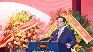 Prime Minister Pham Minh Chinh speaks at the patriotic emulation congress of the Ministry of Foreign Affairs on November 10, 2025. (Photo: NDO)