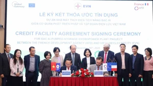 The Viet Nam Electricity (EVN) Group signs a credit agreement with the French Development Agency (AFD) for a loan worth 76 million EUR (89.47 million USD) to implement the Bac Ai pumped-storage hydropower plant in Khanh Hoa province. (Photo: evn.com.vn)