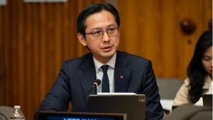 Ambassador Do Hung Viet, Permanent Representative of Viet Nam to the UN, speaks at the event (Photo: VNA)