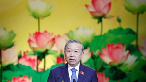 Party General Secretary To Lam speaks at the 11th National Patriotic Emulation Congress. (Photo: VNA)