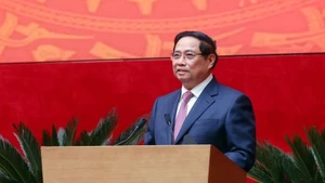 Prime Minister Pham Minh Chinh speaks at the 81st national public security conference (Photo: VNA)
