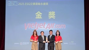 Vietjet receives the Gold award for ESG transport sustainability in Taiwan (China)