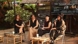 Speakers at the event (Photo: MINH PHUONG)