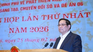 Prime Minister Pham Minh Chinh speaks at the first meeting in 2026 of the Government’s Steering Committee on science and technology development, innovation, digital transformation and Project 06 (Photo: VNA)