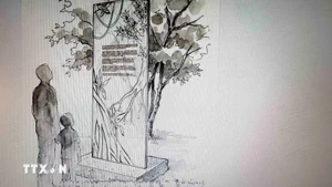The memorial stele is expected to be inaugurated later this spring (Photo: VNA)