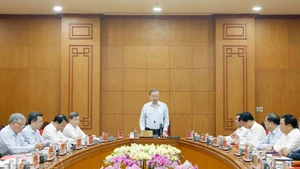 Party General Secretary To Lam speaks at the working session with the Party Central Committee’s Commission for Internal Affairs and relevant agencies on March 2. (Photo: VNA)