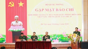 An overview of the press briefing in Ha Noi on March 10 to introduce the 10th Viet Nam–China Border Defence Friendship Exchange. (Photo: VNA)